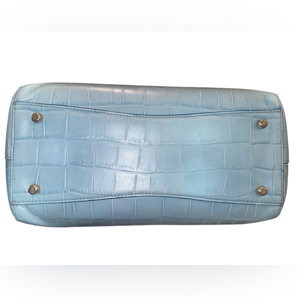 Coach Blake Croc-Embossed - Cornflower Blue w/ Purse Pillow - Picture 6 of 9